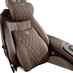 Premium Nappa Leather Headrest and Lumbar Support Set for CHANGAN CS75 PLUS, Eado, CS55, and UNI-T