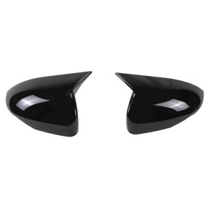 Rearview Mirror Cover Horn Style Carbon Fiber Pattern for DEEPAL S07 (2023)