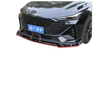 Front Bumper Lip Spoiler and Corner Splitters for CHANGAN UNI-V, Carbon Fiber Pattern