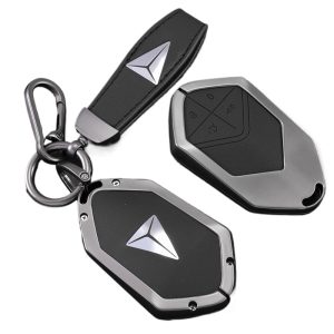 Zinc Alloy Leather Texture Key Cover for DEEPAL S07 SL03 S05 G318 Key Fob