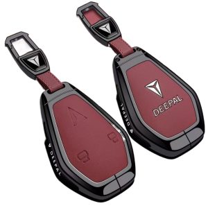 DEEPAL Zinc Alloy and Leather Key Case with NFC Card Support for L07 SL03 S05 S07 G318