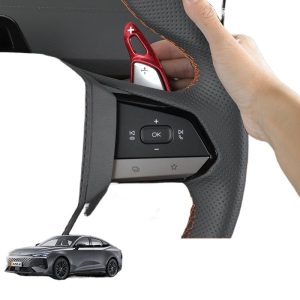 Silver Steering Wheel Shift Paddle Extensions for CHANGAN UNI-V Interior Upgrade