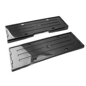 Full-Edge License Plate Frame for DEEPAL G318 - Carbon Fiber Style Protective Guard