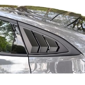 Rear Quarter Window Louvers Triangle Glass Trim for CHANGAN UNI-V Carbon Fiber Style